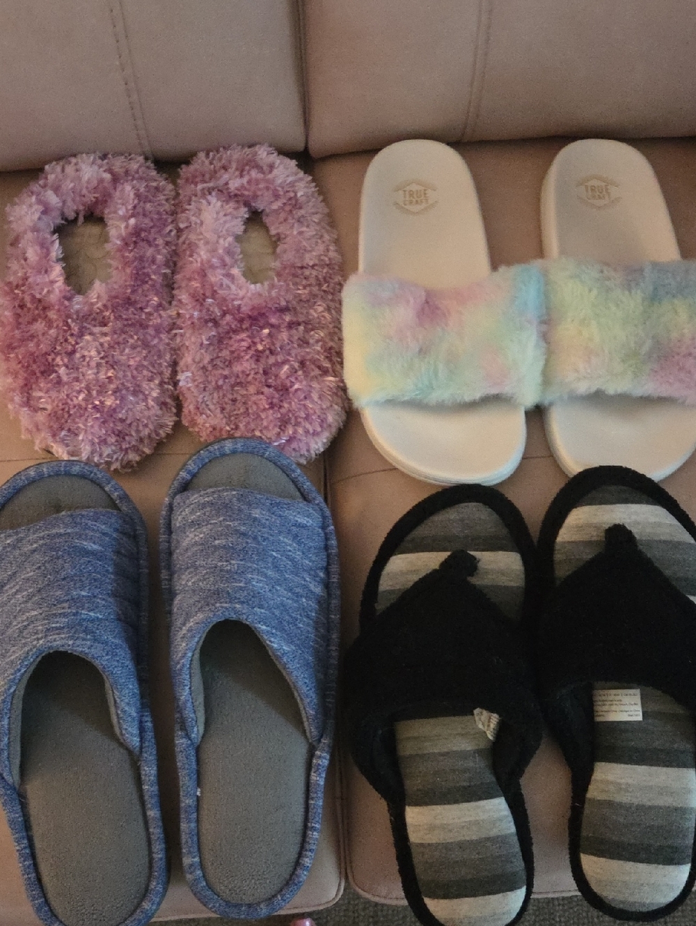 Lot Of 4 Size 10 Women's Slippers